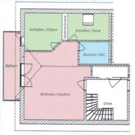 Appartamento 4 Sterne Kap Arkona Mit Balkon